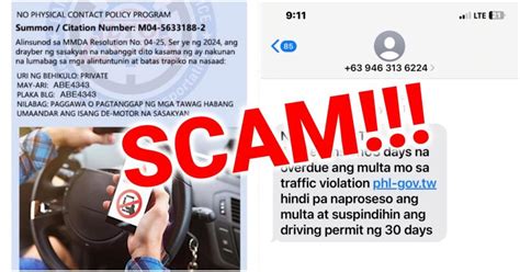 LTO Warns Against Text Scam on Traffic Violation .